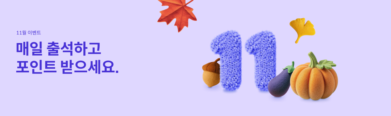 2025년 11월 출석체크 이벤트